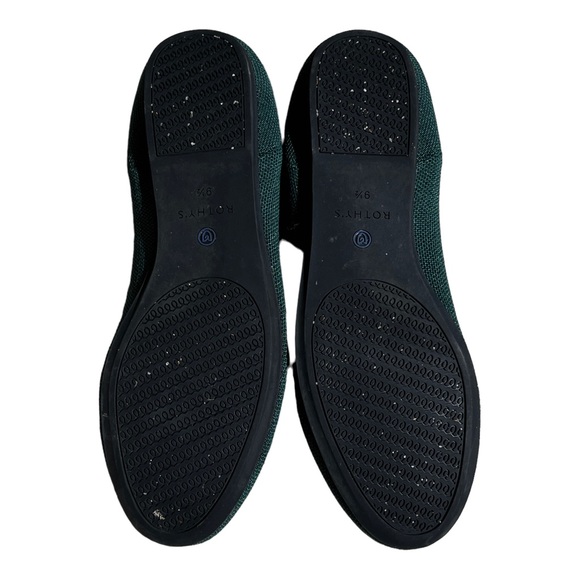 Rothy’s The Loafer Holiday Evergreen Sunburst Gold Flower RARE - Picture 4 of 6